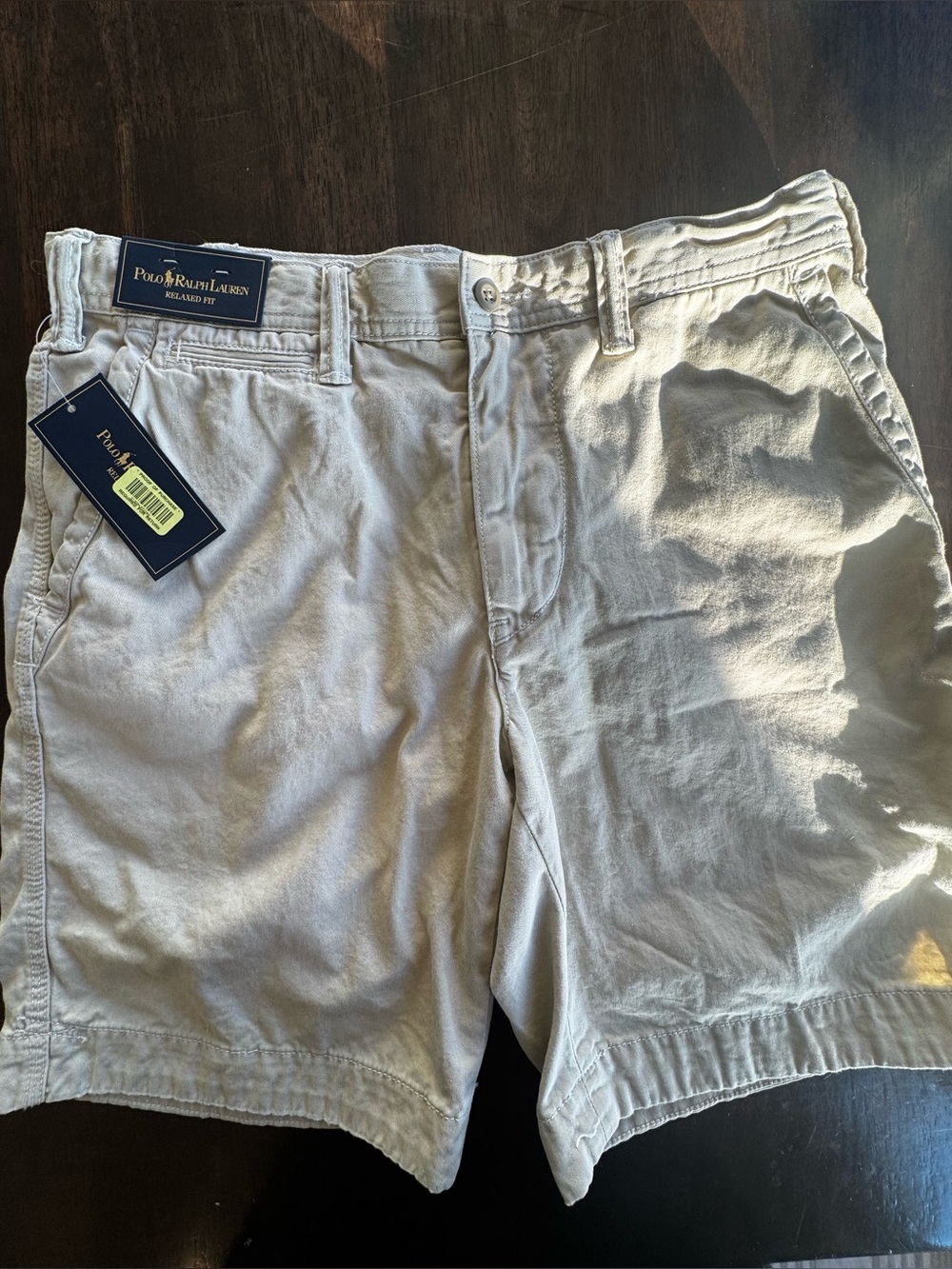 NWT - Polo Ralph Lauren Relaxed Fit Shorts 32 Khaki Beige Chino Preppy cotton